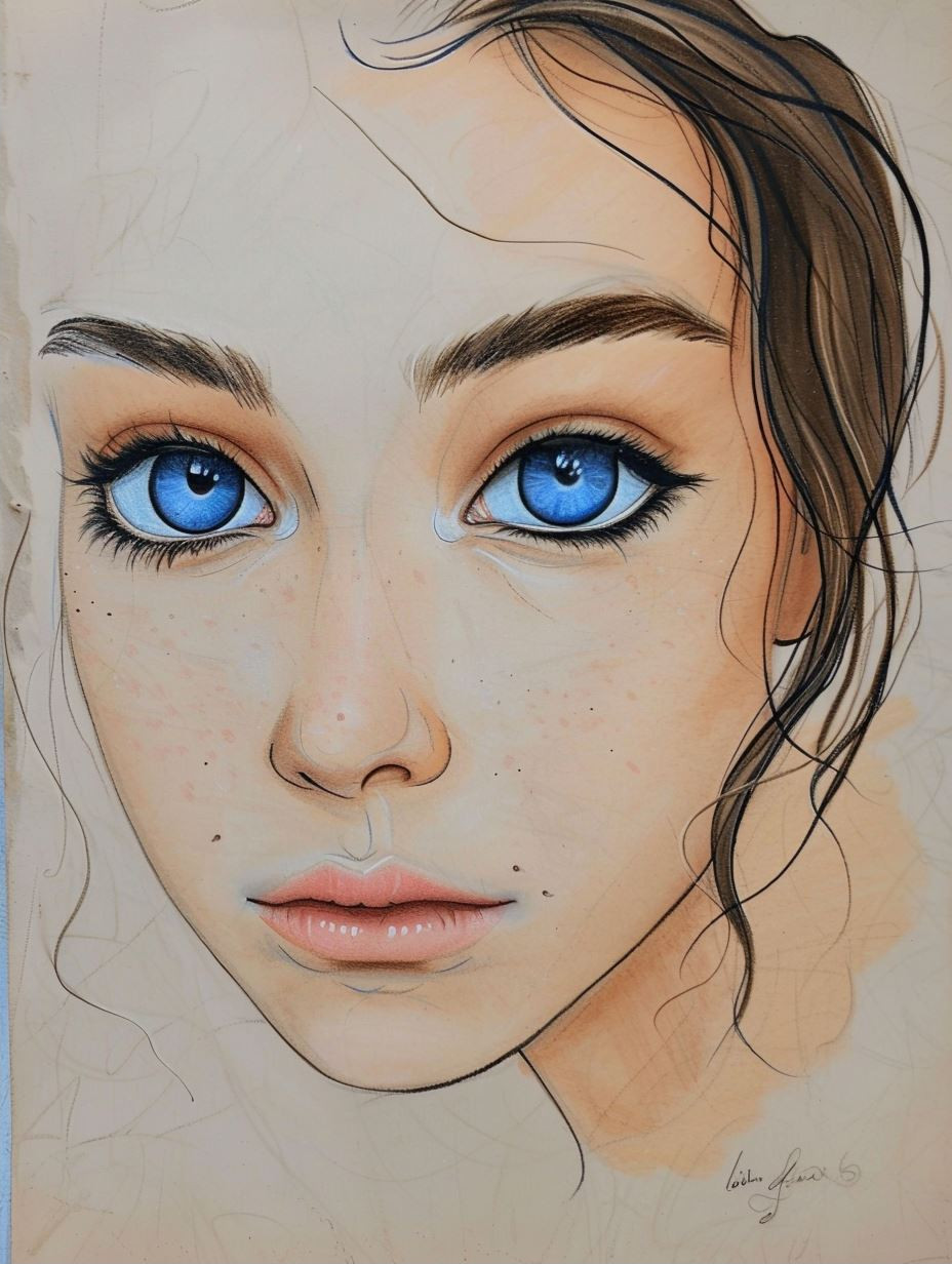 Ethereal Gaze: A Study in Portraiture - Image 2