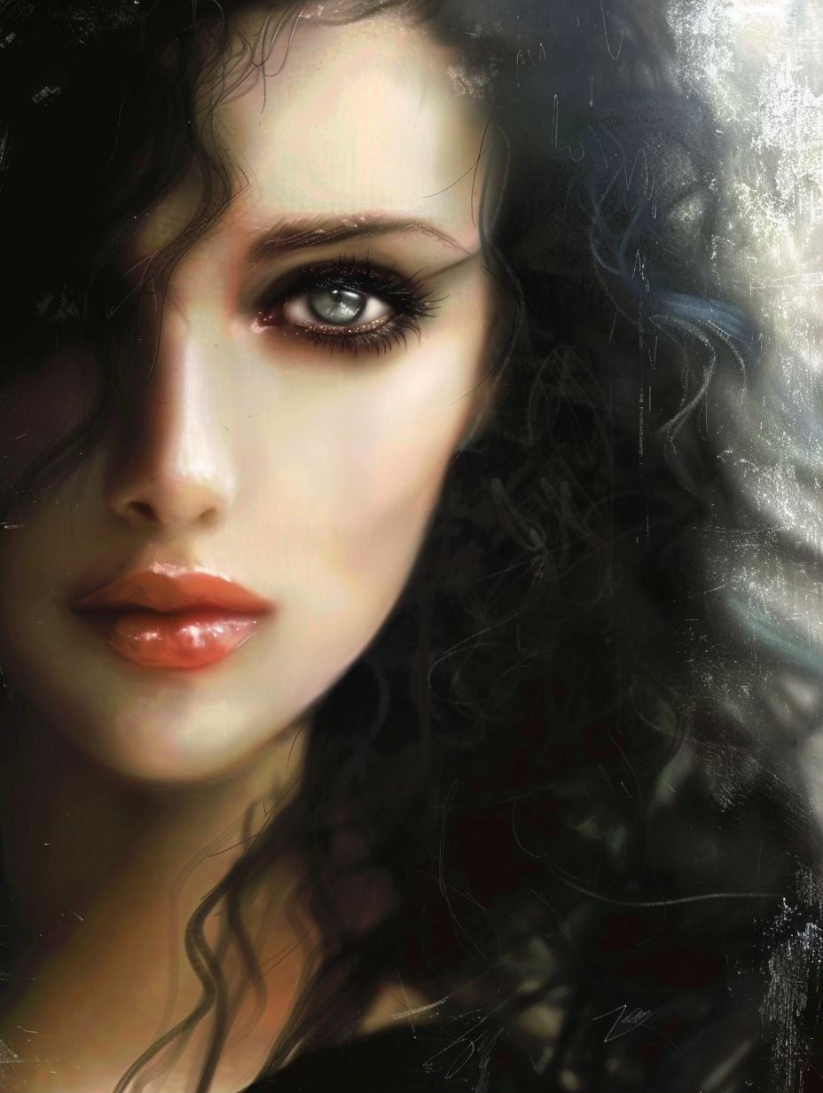 Ethereal Dark Portraiture Study - Image 1