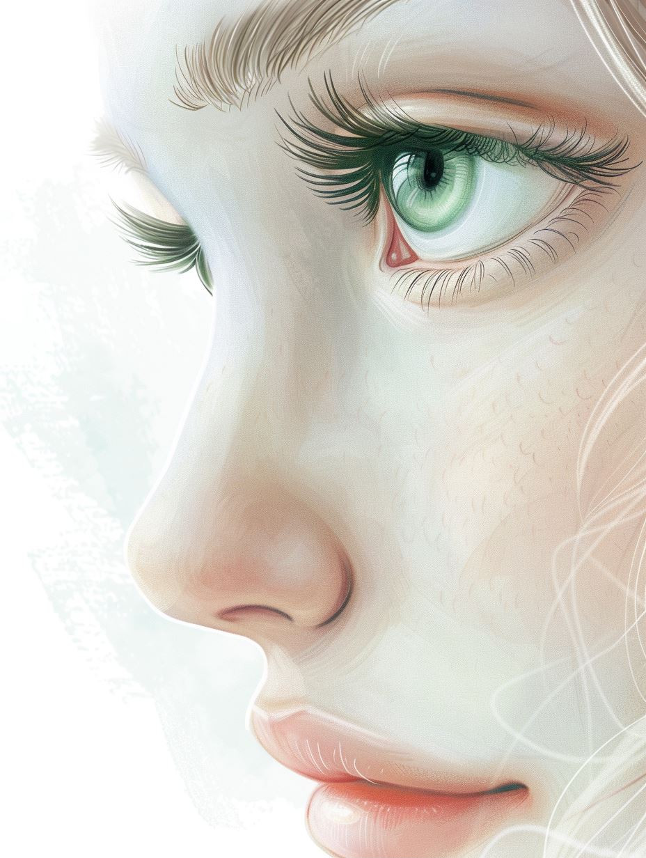 Ethereal Visions of Green-Eyed Beauty - Image 2