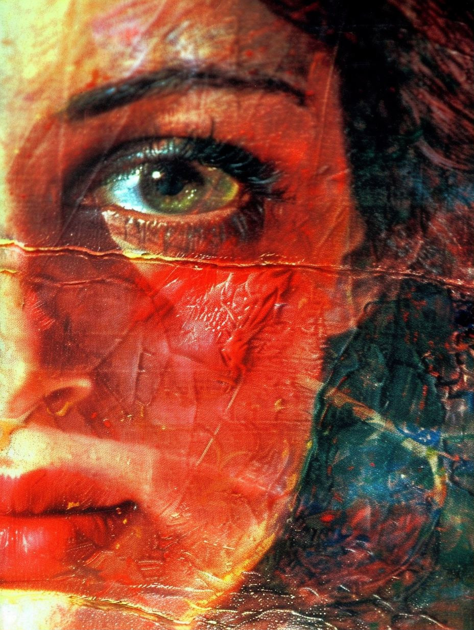 Crimson Hues of Ethereal Beauty - Image 1