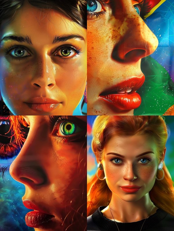 Vibrant Visions of Digital Beauty