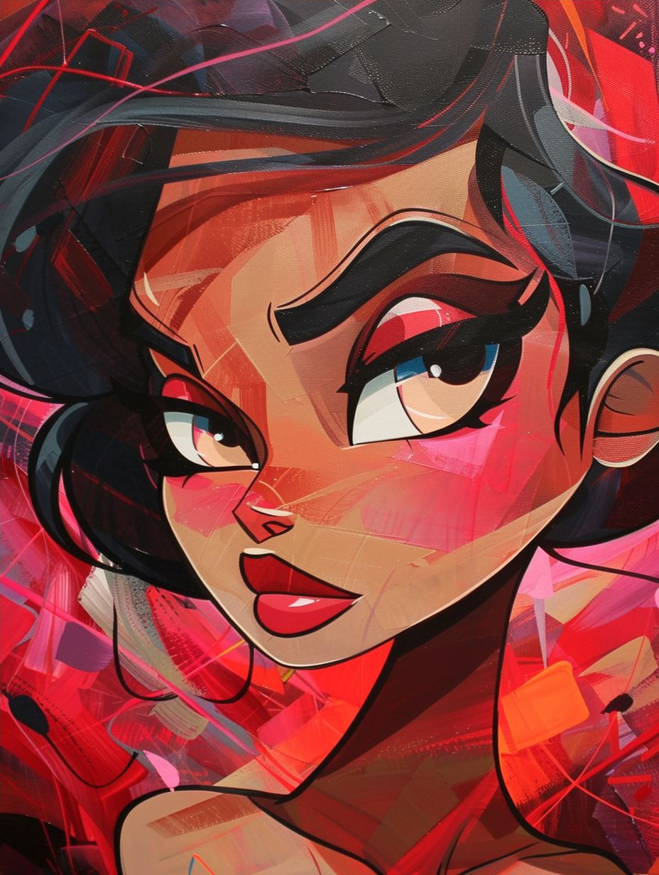 Noir Stylized Digital Portrait - Image 4