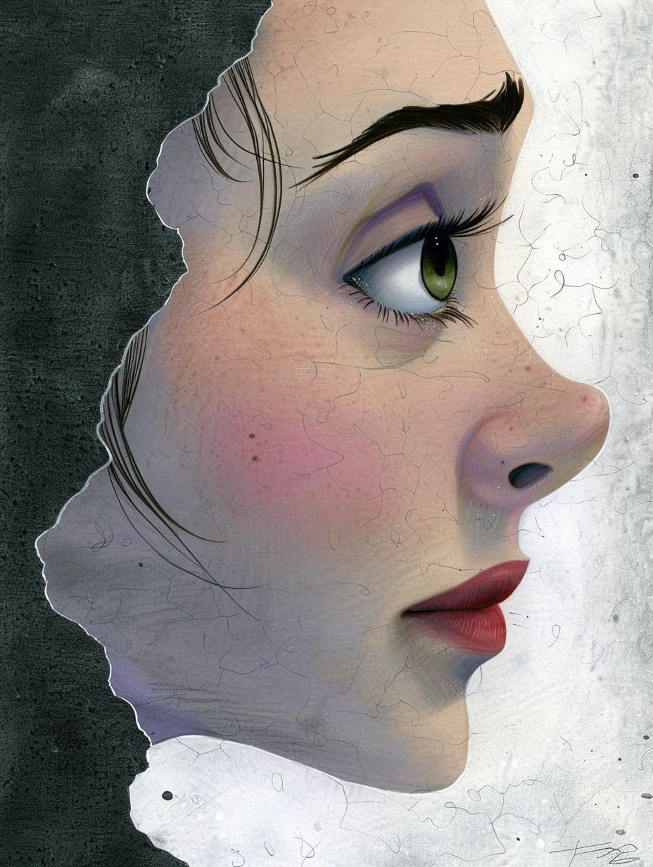 Digital Portrait Studies of a Young Woman - Image 4