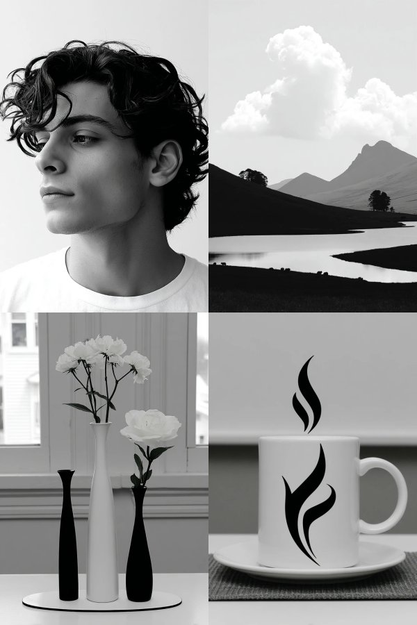 Monochrome Moments: A Study in Contrast