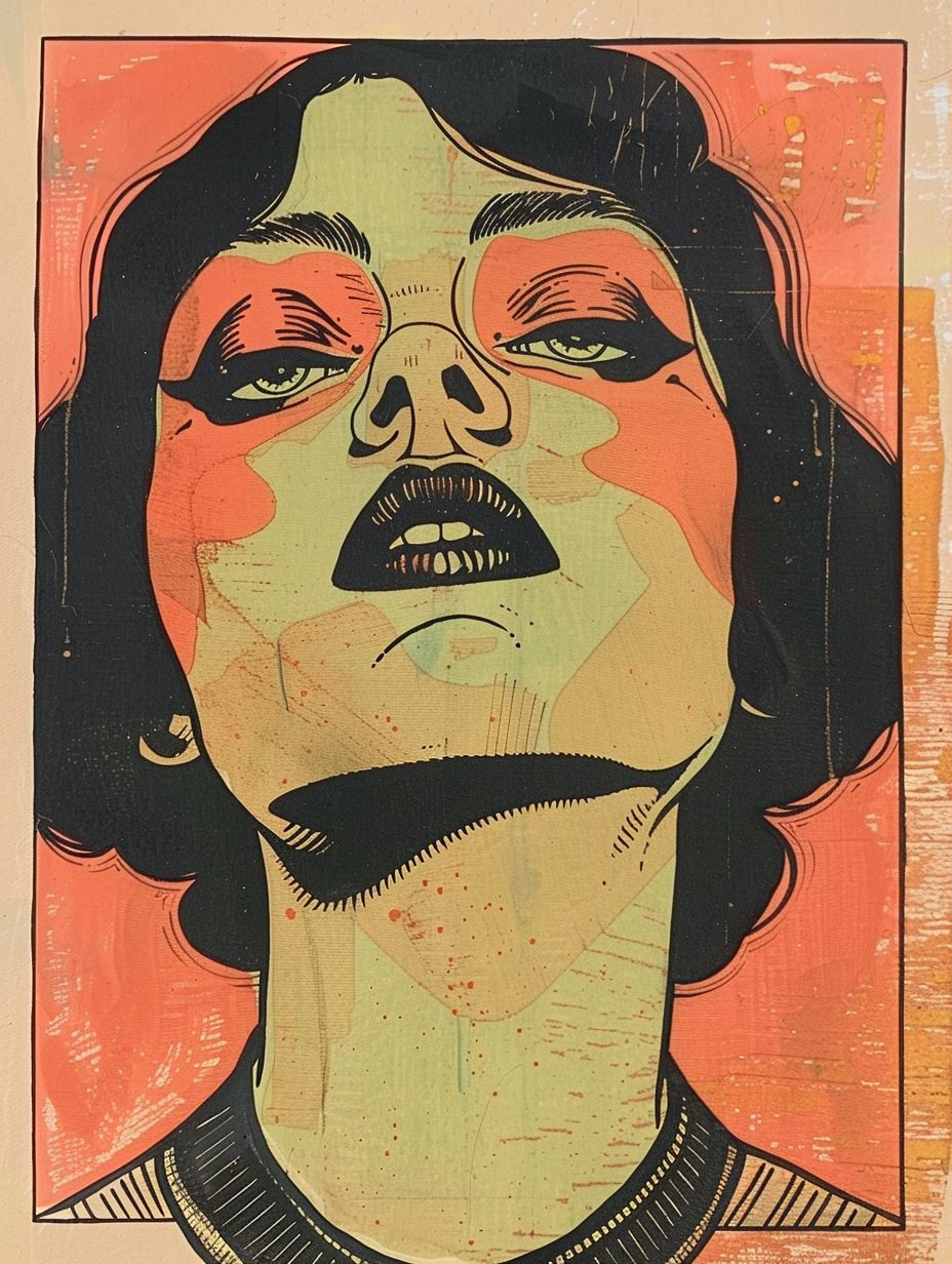Retro Pop Art Portrait - Image 1