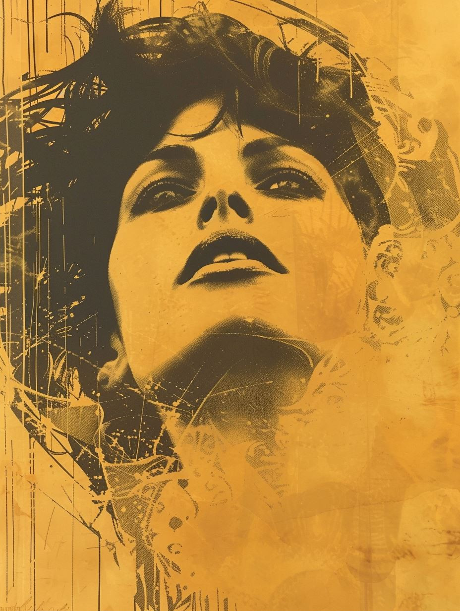 Golden Noir Urban Portrait - Image 2