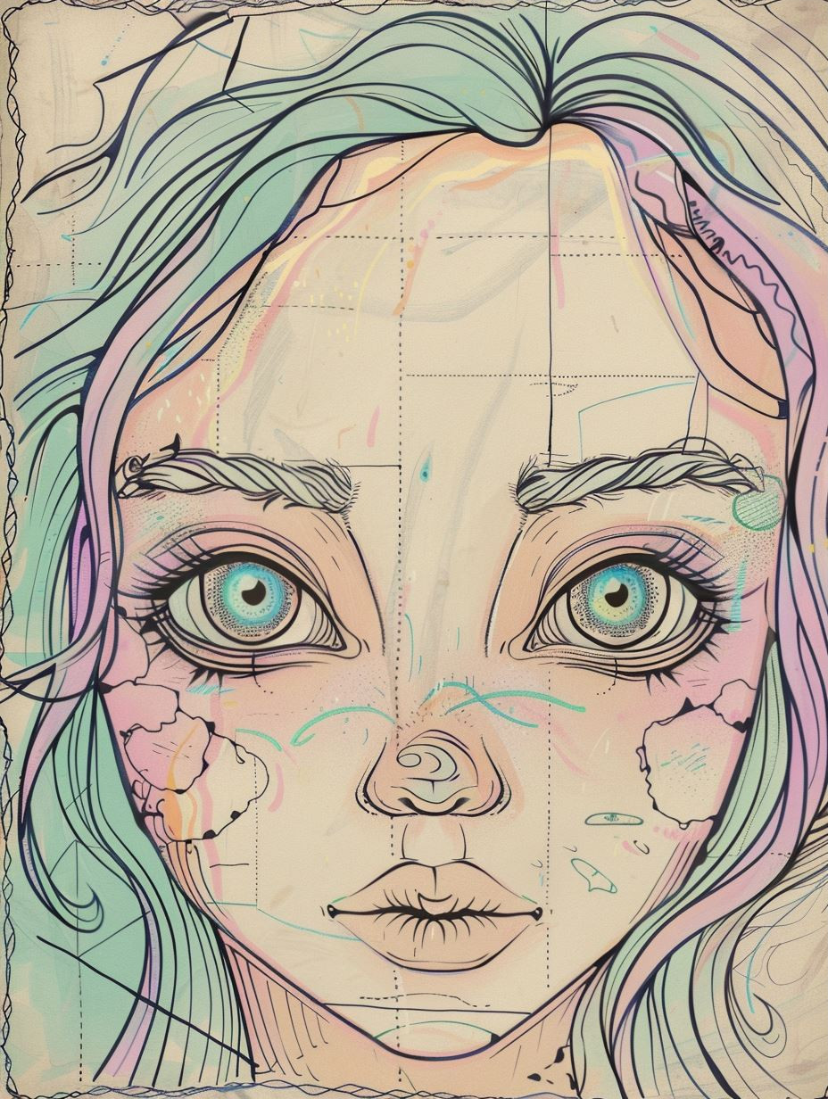 Ethereal Ink and Pastel Gaze - Image 3