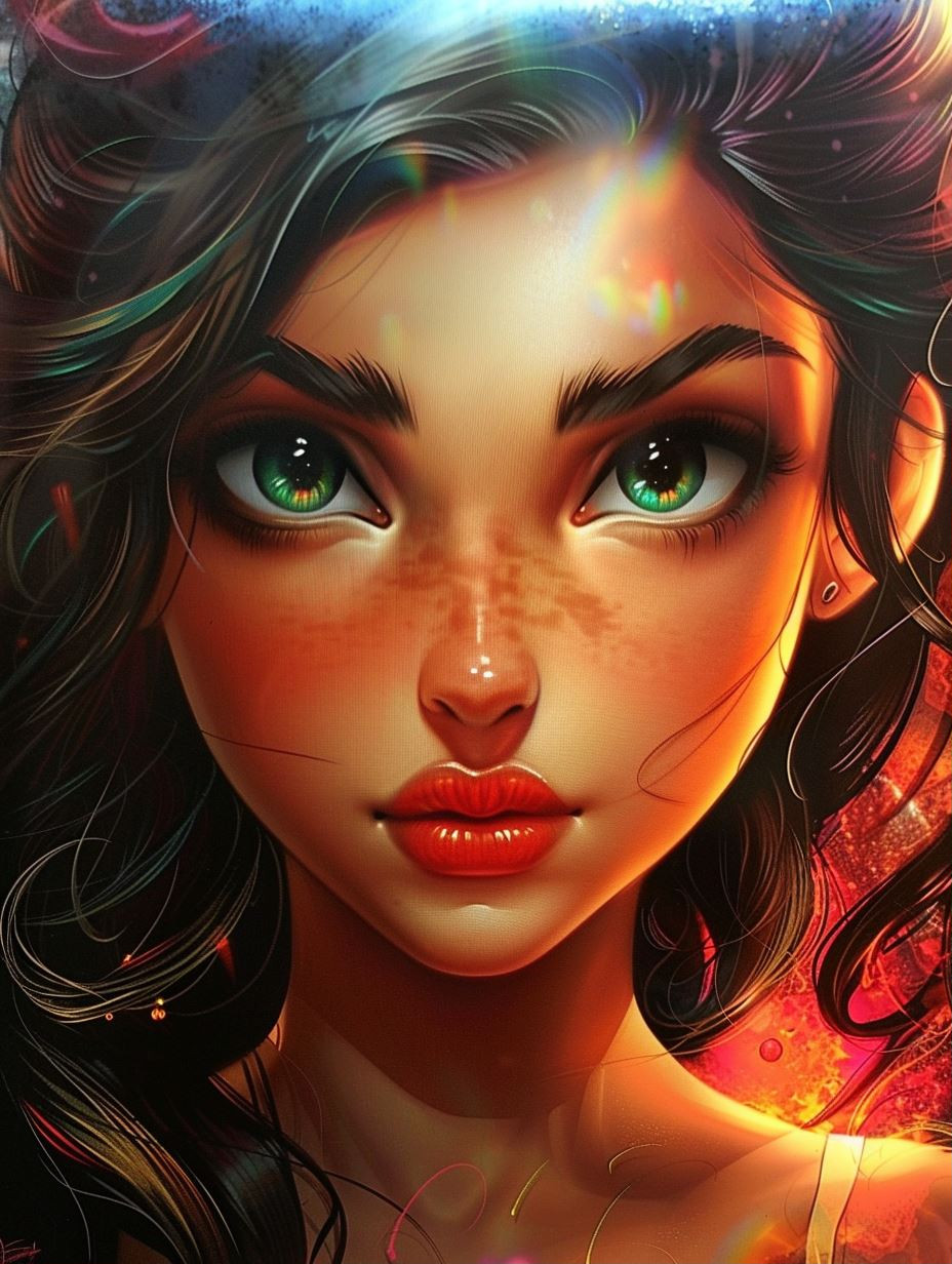 Vibrant Visions of Ethereal Beauty - Image 1