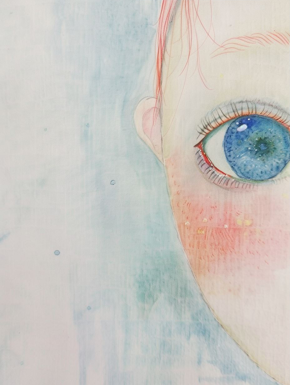 Celestial Watercolor Gaze - Image 3
