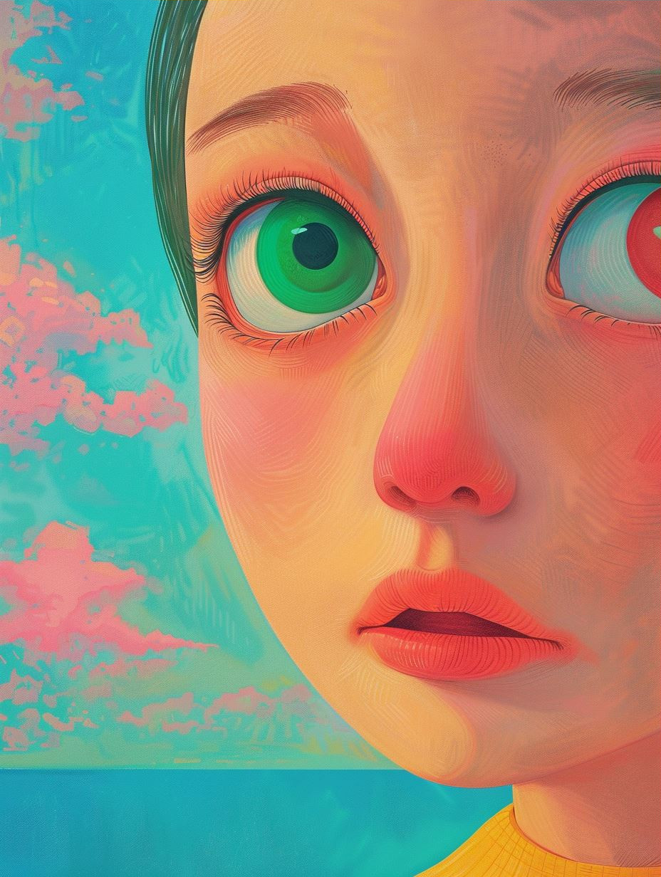 Vibrant Visions of Surreal Faces - Image 3