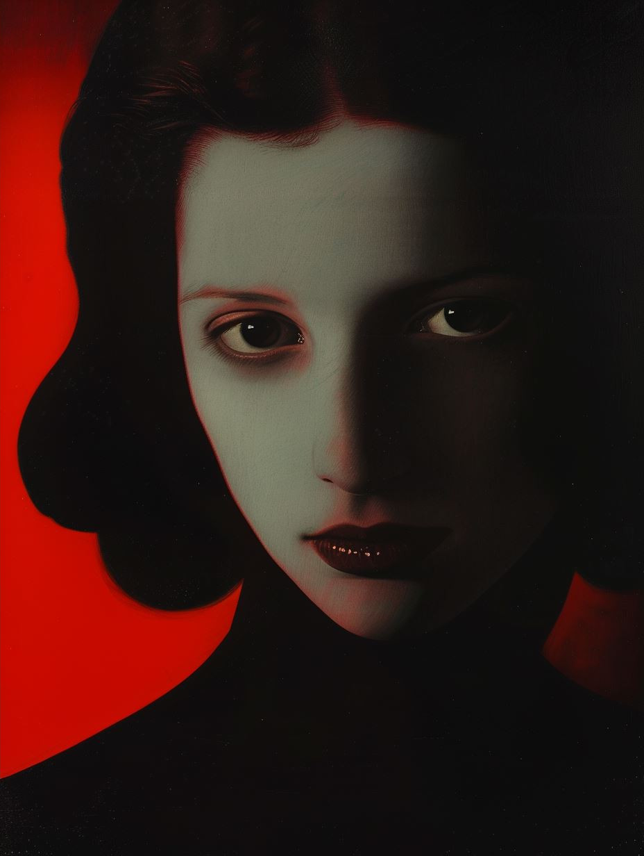 Crimson Shadows Noir Portraits - Image 2