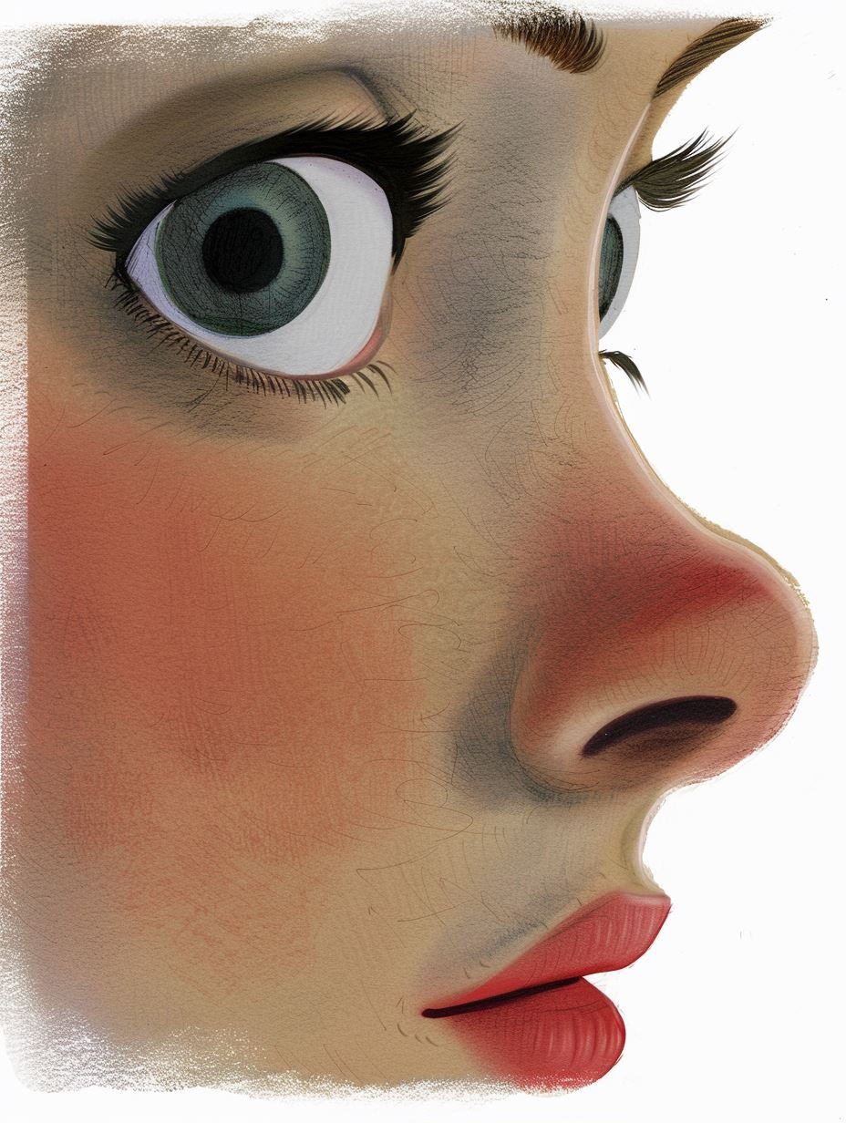 Digital Portrait Studies of a Young Woman - Image 2