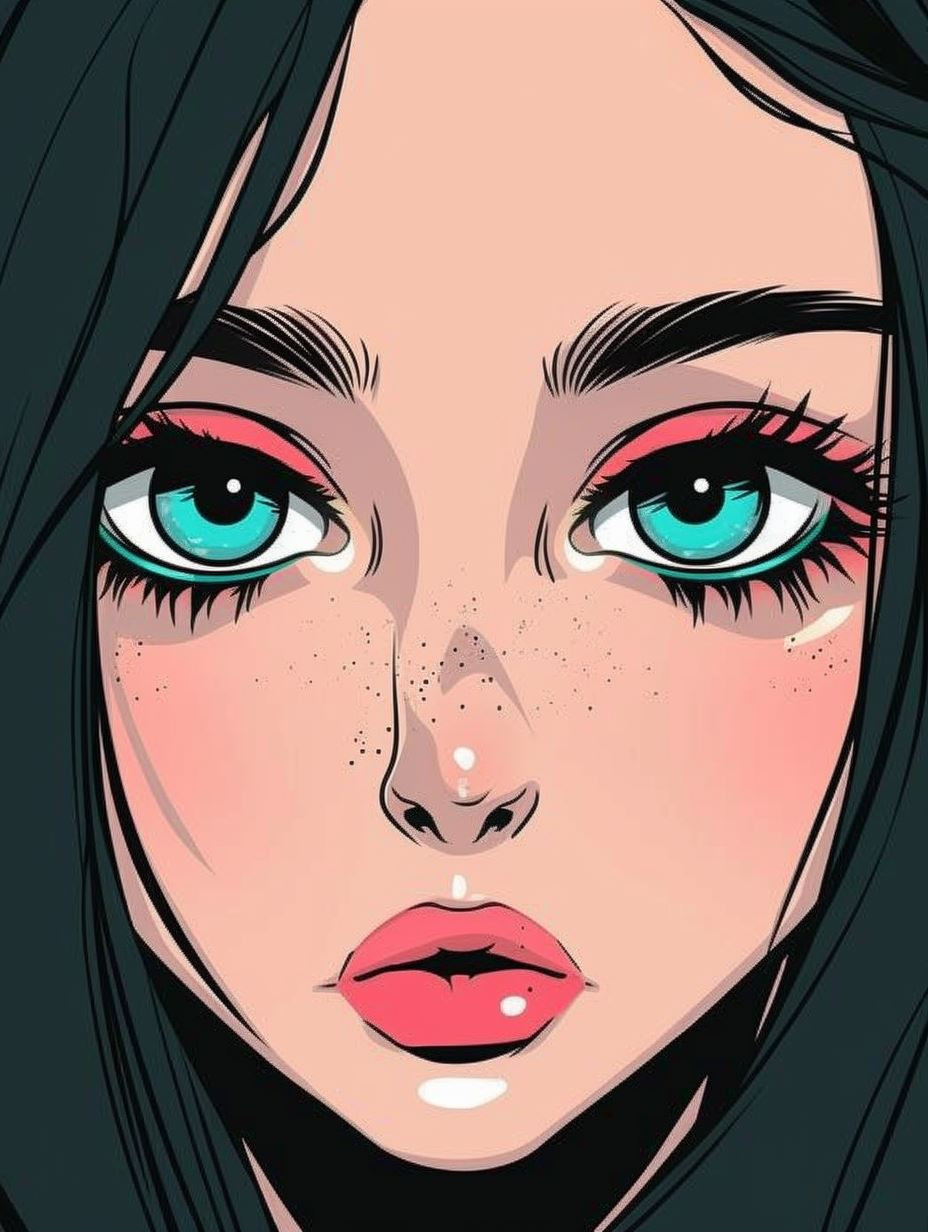 Neon Gaze Comic Art - Image 1