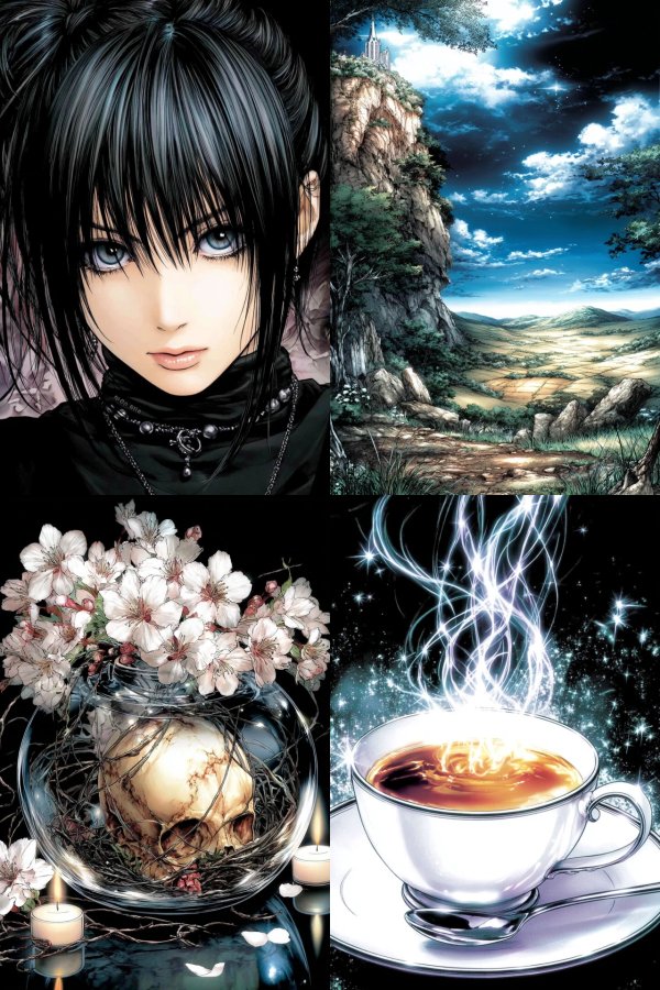 Dark Elegance and Ethereal Landscapes