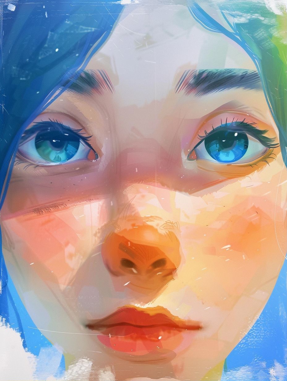 Azure Dream Portrait 2 - Image 1