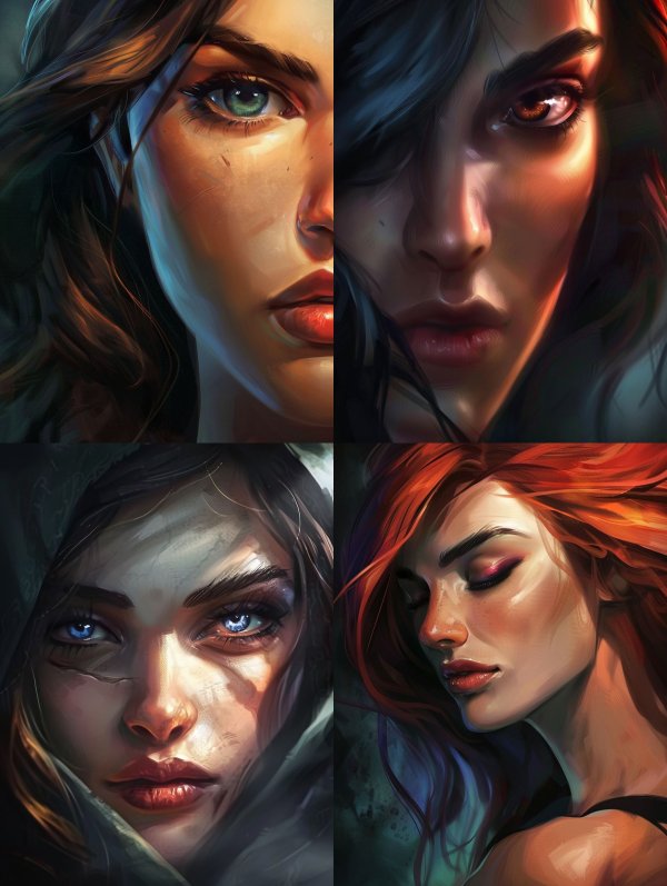 Four Visions of Ethereal Beauty