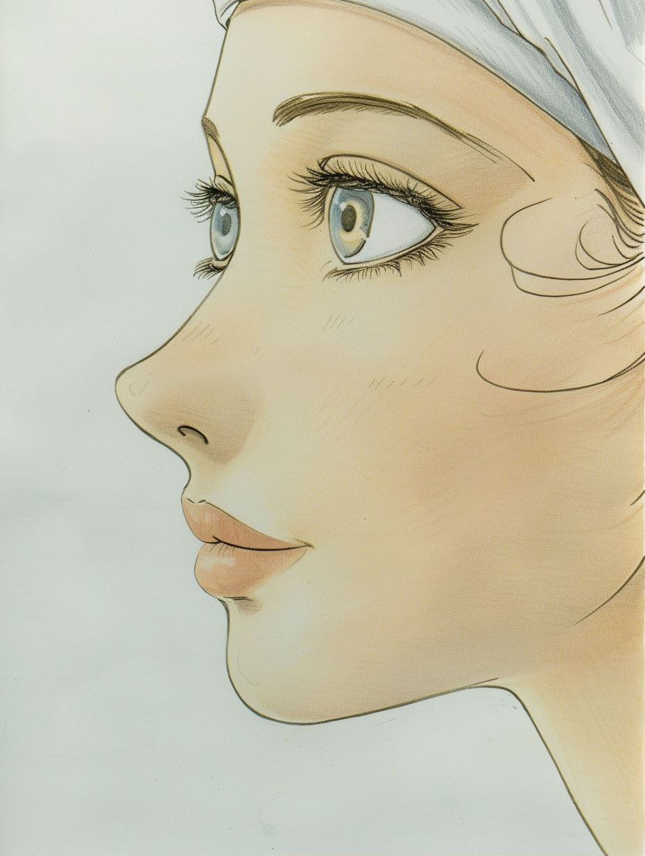 Ethereal Gazes: A Study of Feminine Beauty - Image 1