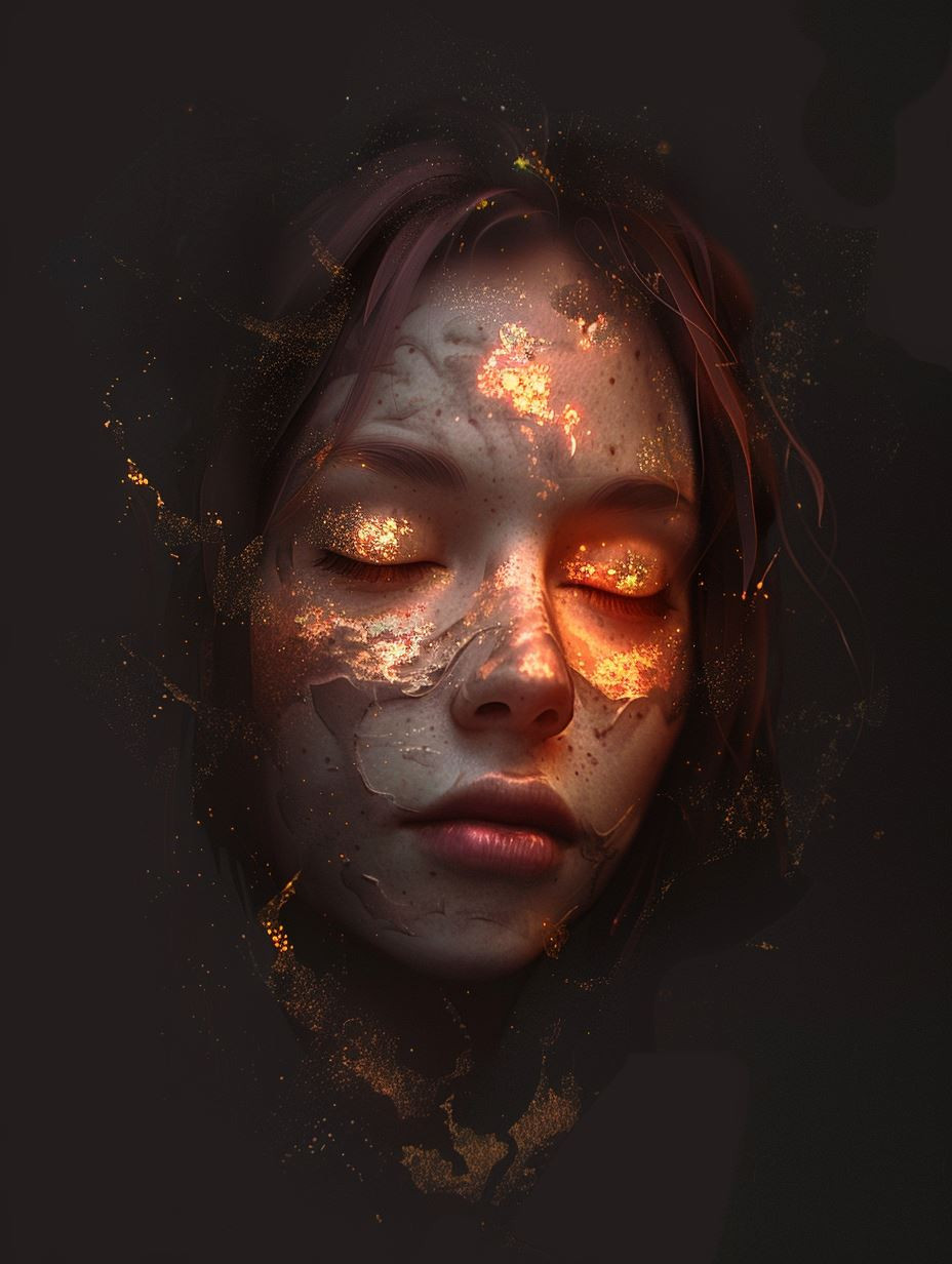 Ember Eyes Dark Fantasy Portrait - Image 3