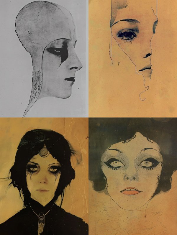 Melancholic Gothic Portrait Studies