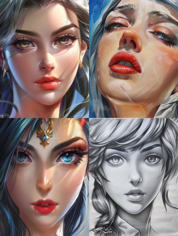 Digital Portraits of Ethereal Beauty