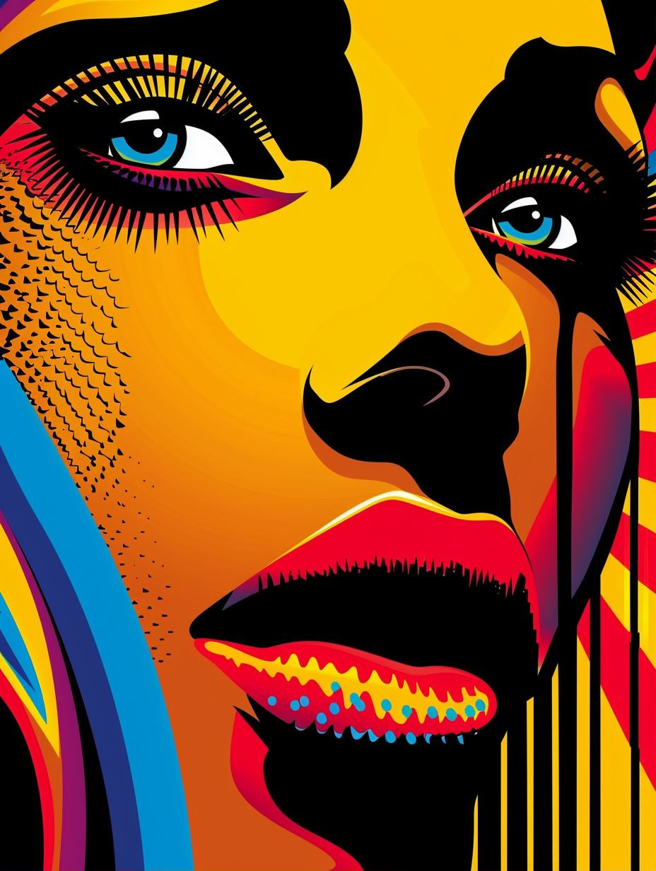 Vibrant Visions of Pop Art Beauty - Image 1