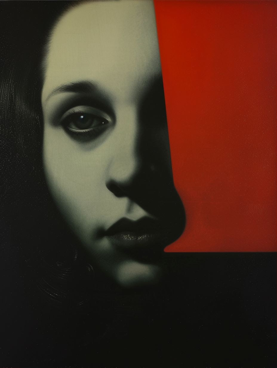 Crimson Shadows Noir Portraits - Image 1