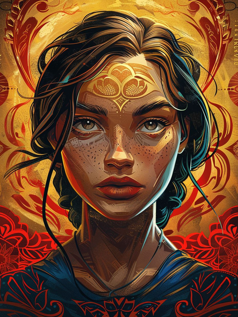 Gilded Mysticism and Ethereal Portraits - Image 1
