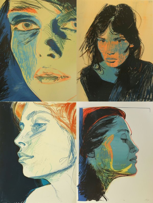 Abstract Neon Portraiture Study