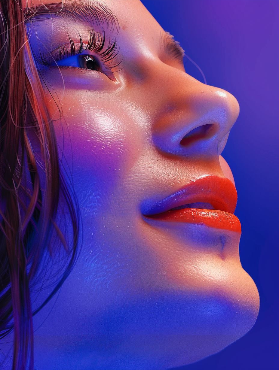 Neon Ethereal Cyber Portrait - Image 3