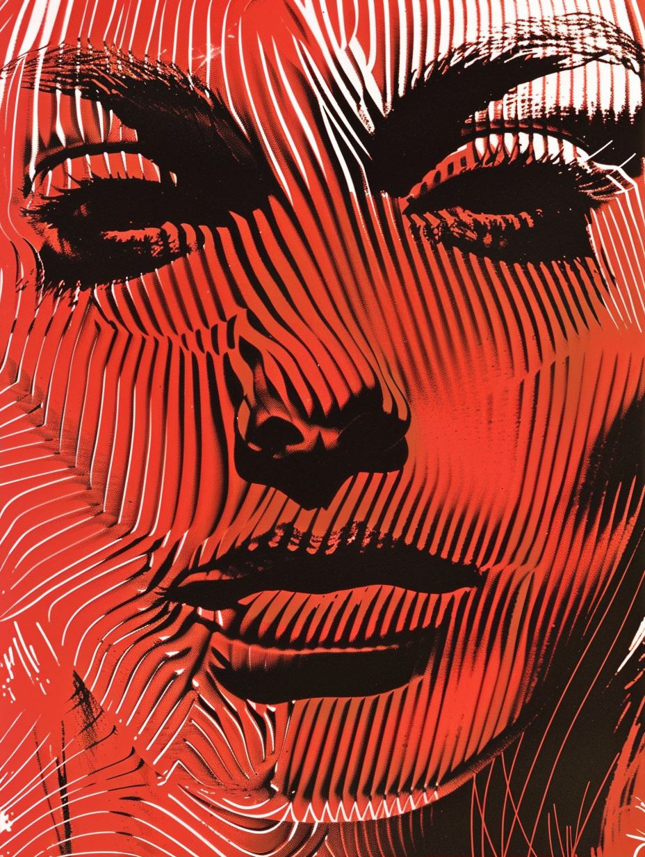 Crimson Lines: A Study of Four Faces - Image 2