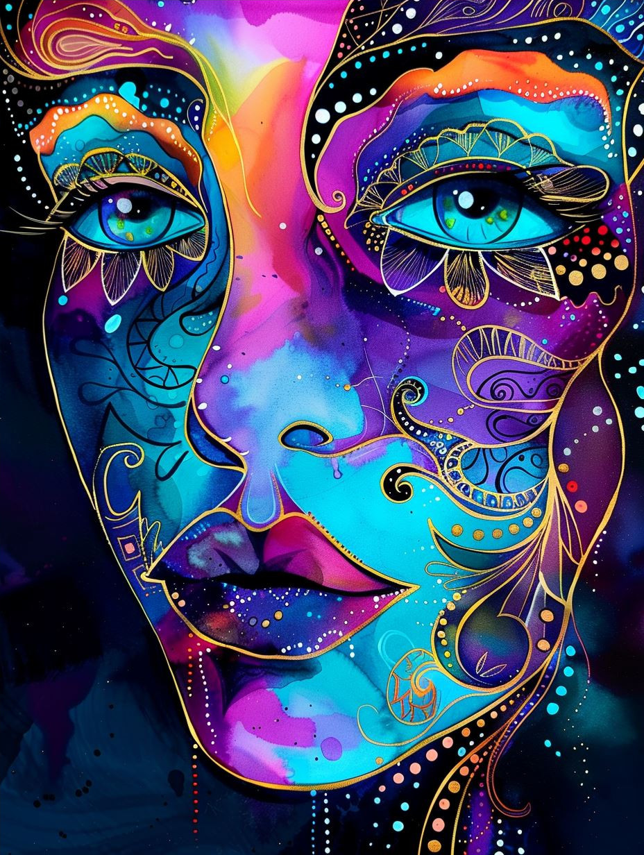 Vibrant Neon Ethereal Portraits - Image 4