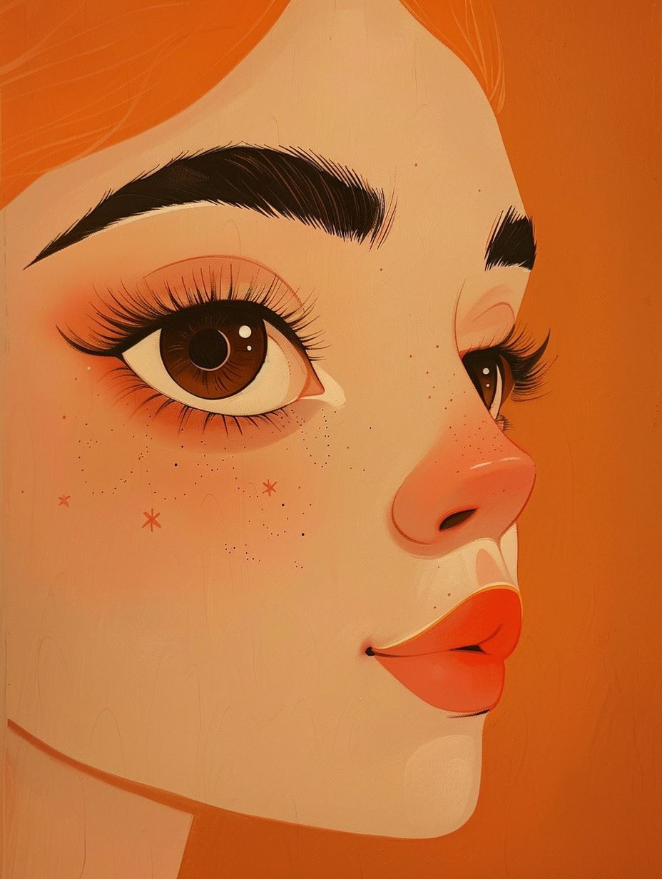 Whimsical Vintage Stylized Portrait - Image 2