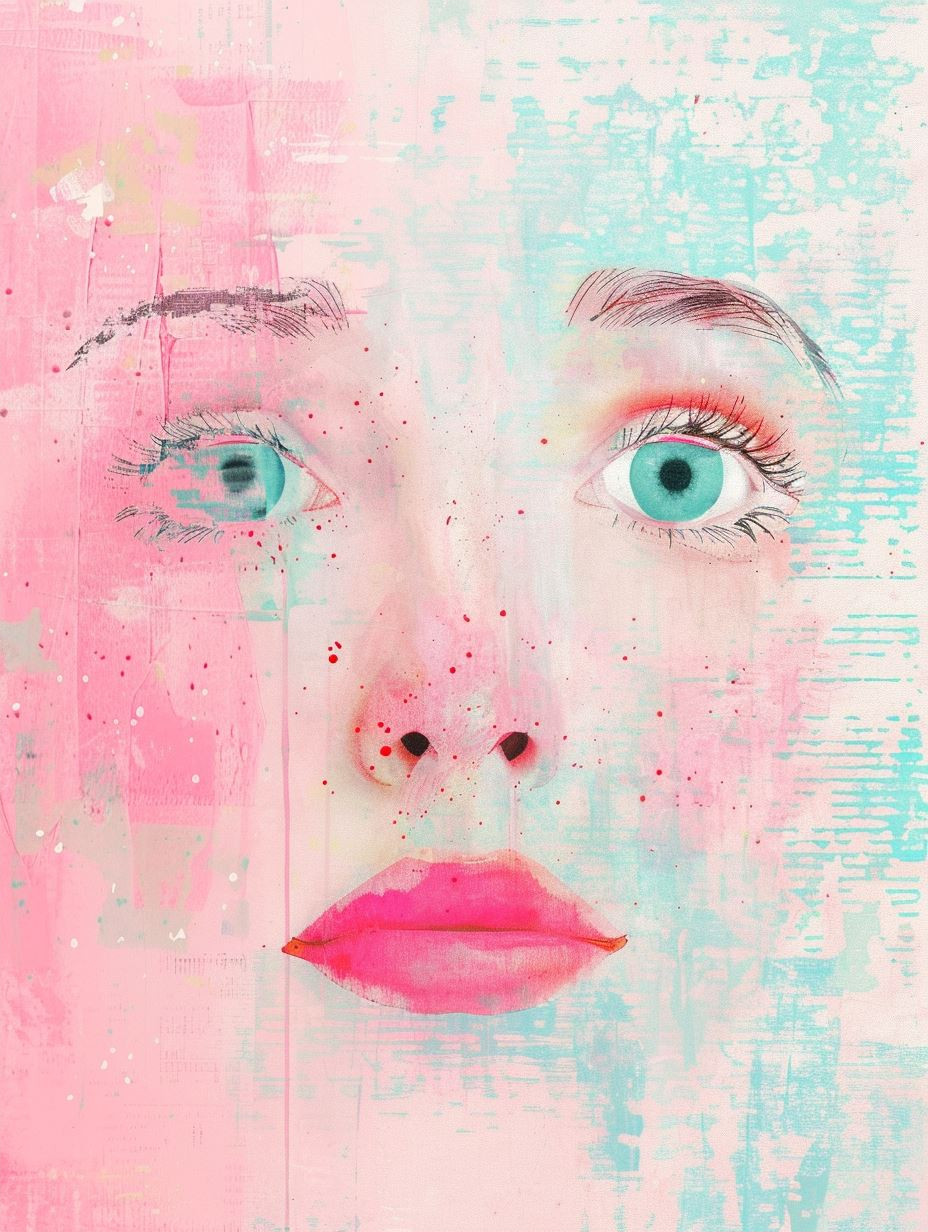 Pastel Dreams: A Surreal Portrait Study - Image 2
