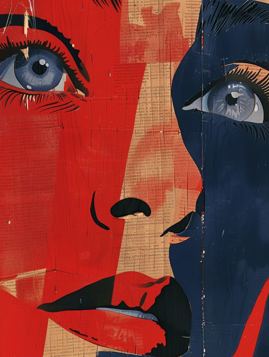 Dual Contrast Pop Art Portrait