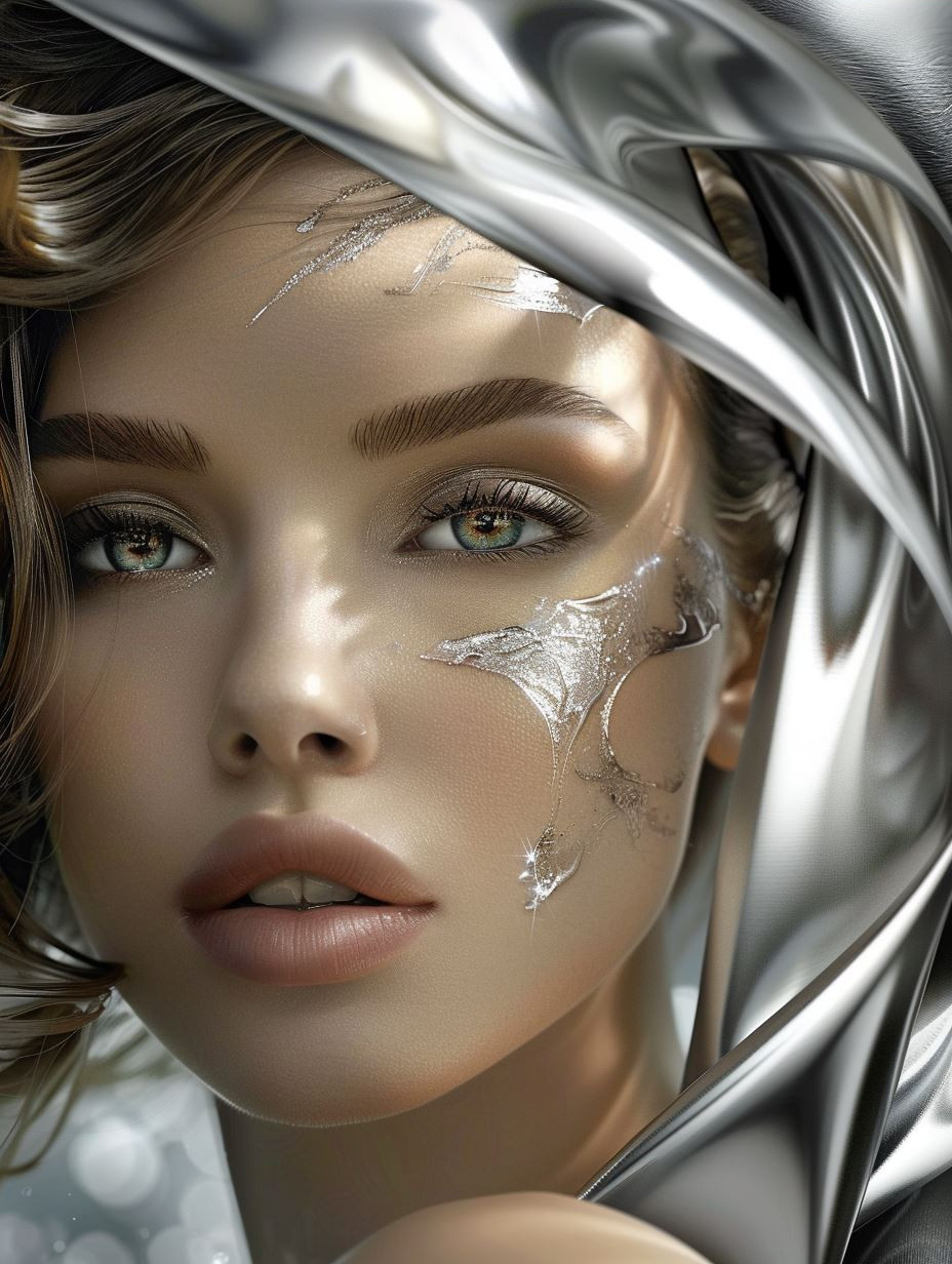 Liquid Chrome Ethereal Portraits - Image 3