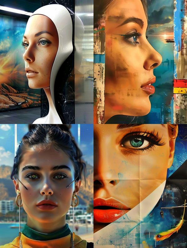 Futuristic Ethereal Digital Portrait