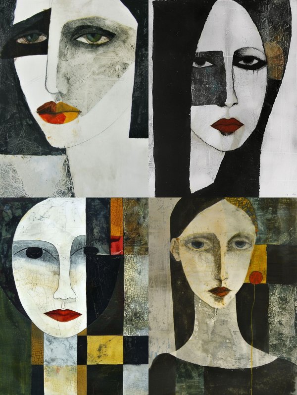 Fragmented Faces of Modern Sorrow