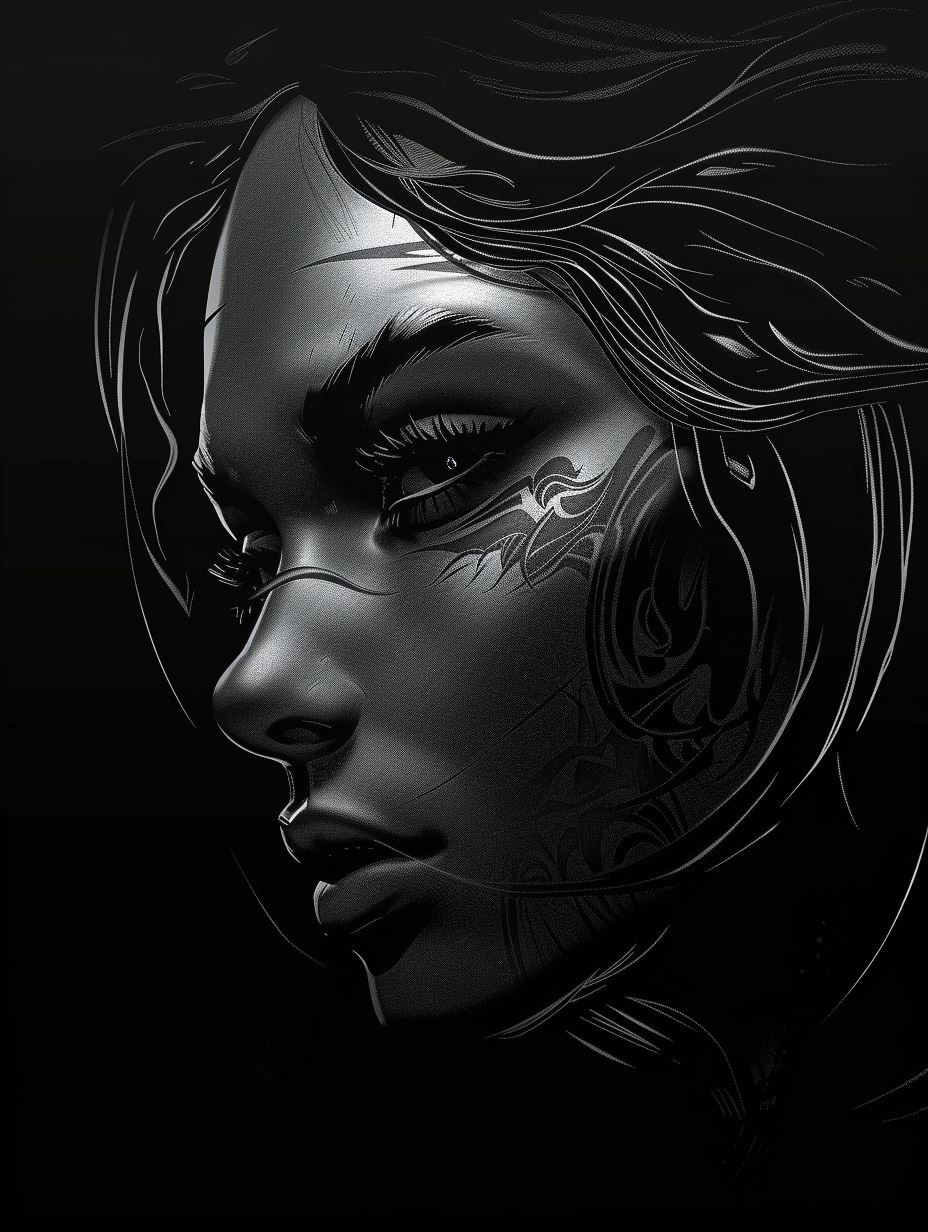 Noir Ethereal Portrait