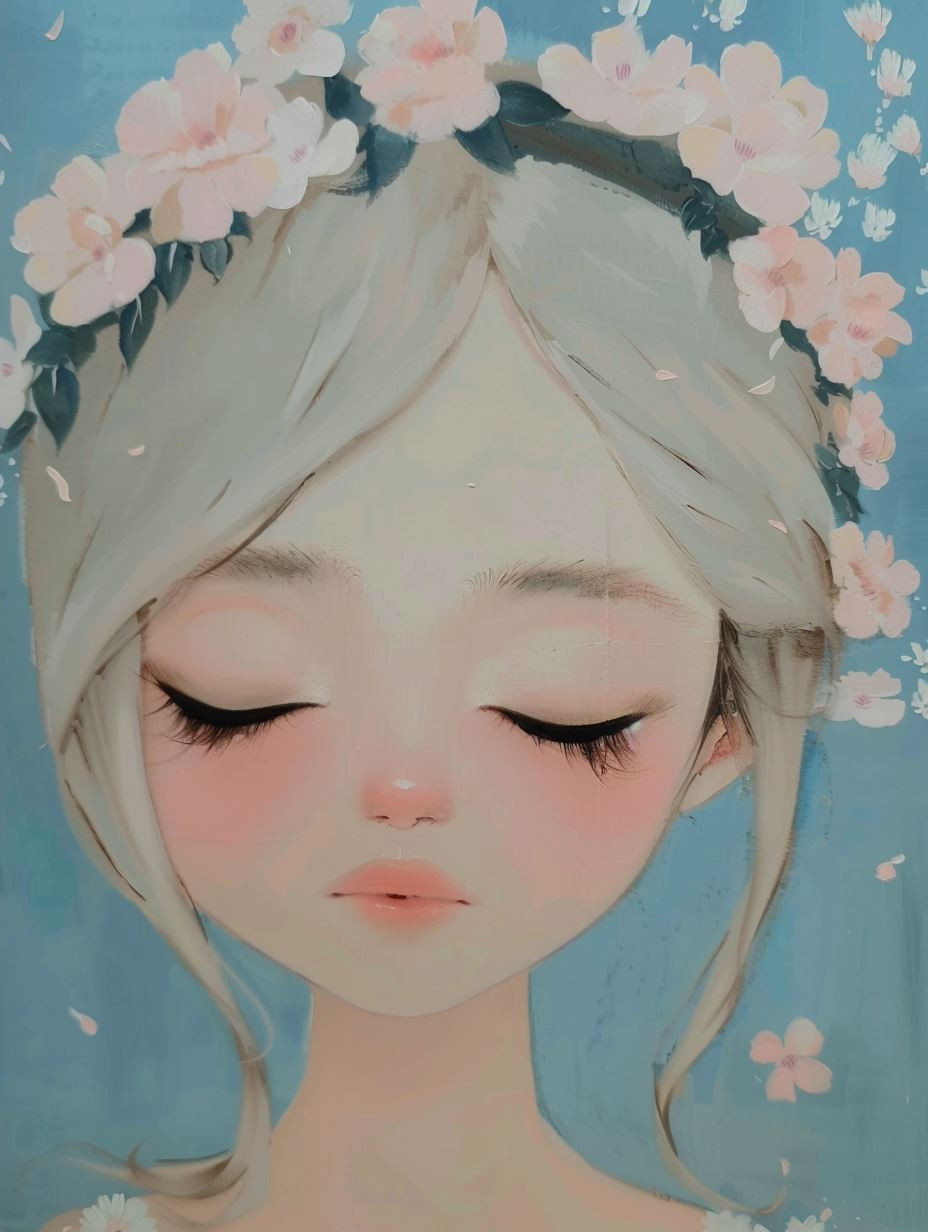 Ethereal Gaze Soft Anime Portrait - Image 2