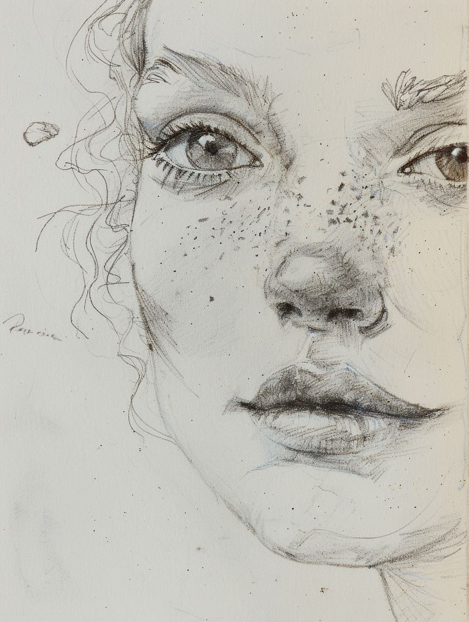 Whispers of the Soul: Pencil Portraits - Image 4