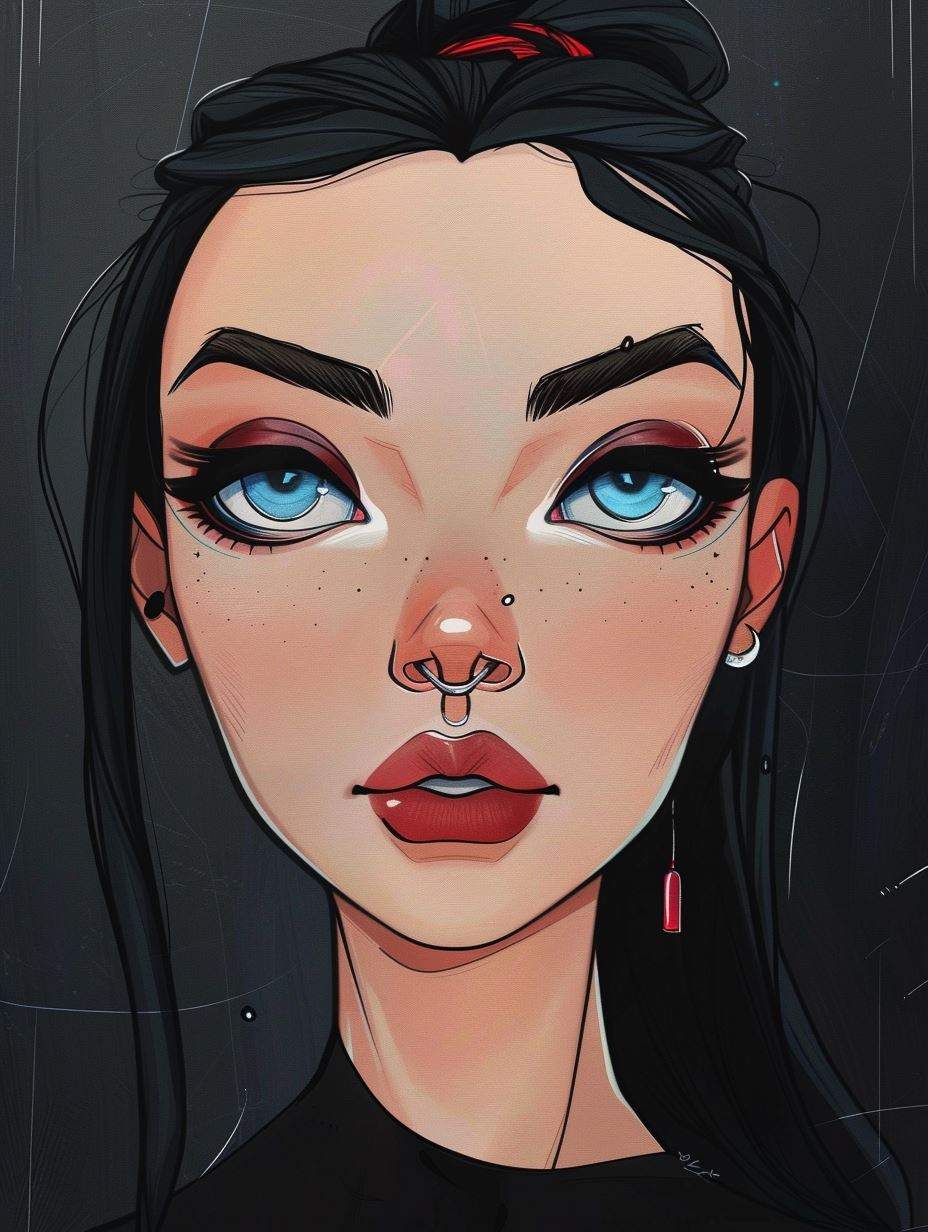 Modern Stylized Digital Portraiture - Image 1