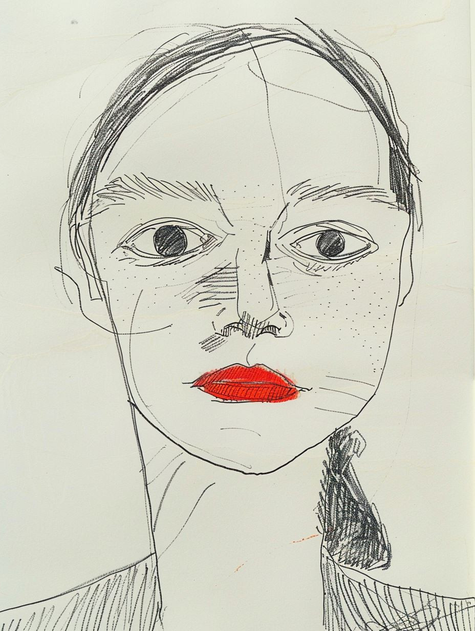 Minimalist Line Art Portrait Studies - Image 2