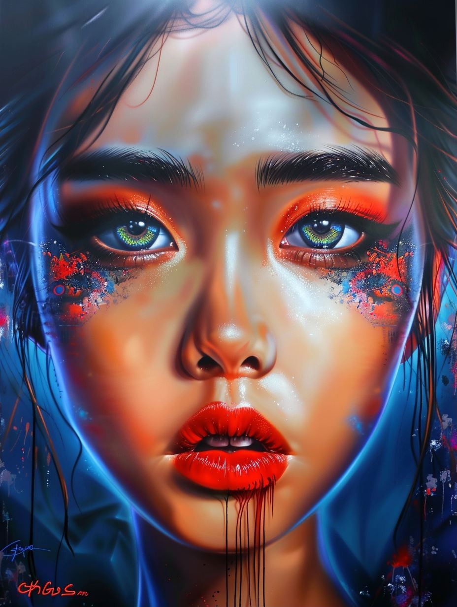 Neon Tears of Cosmic Sorrow - Image 1