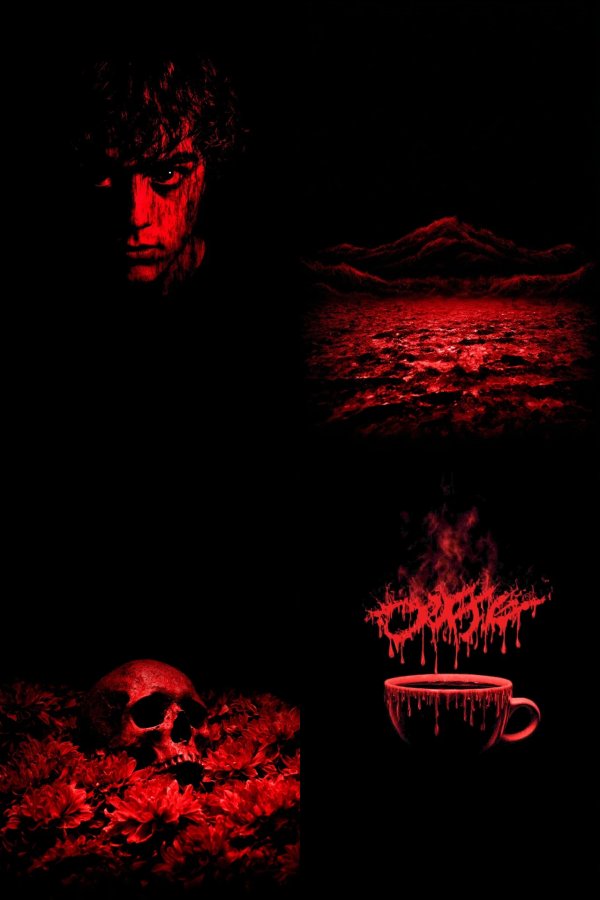 Crimson Nightmares: A Gothic Surrealist Collage