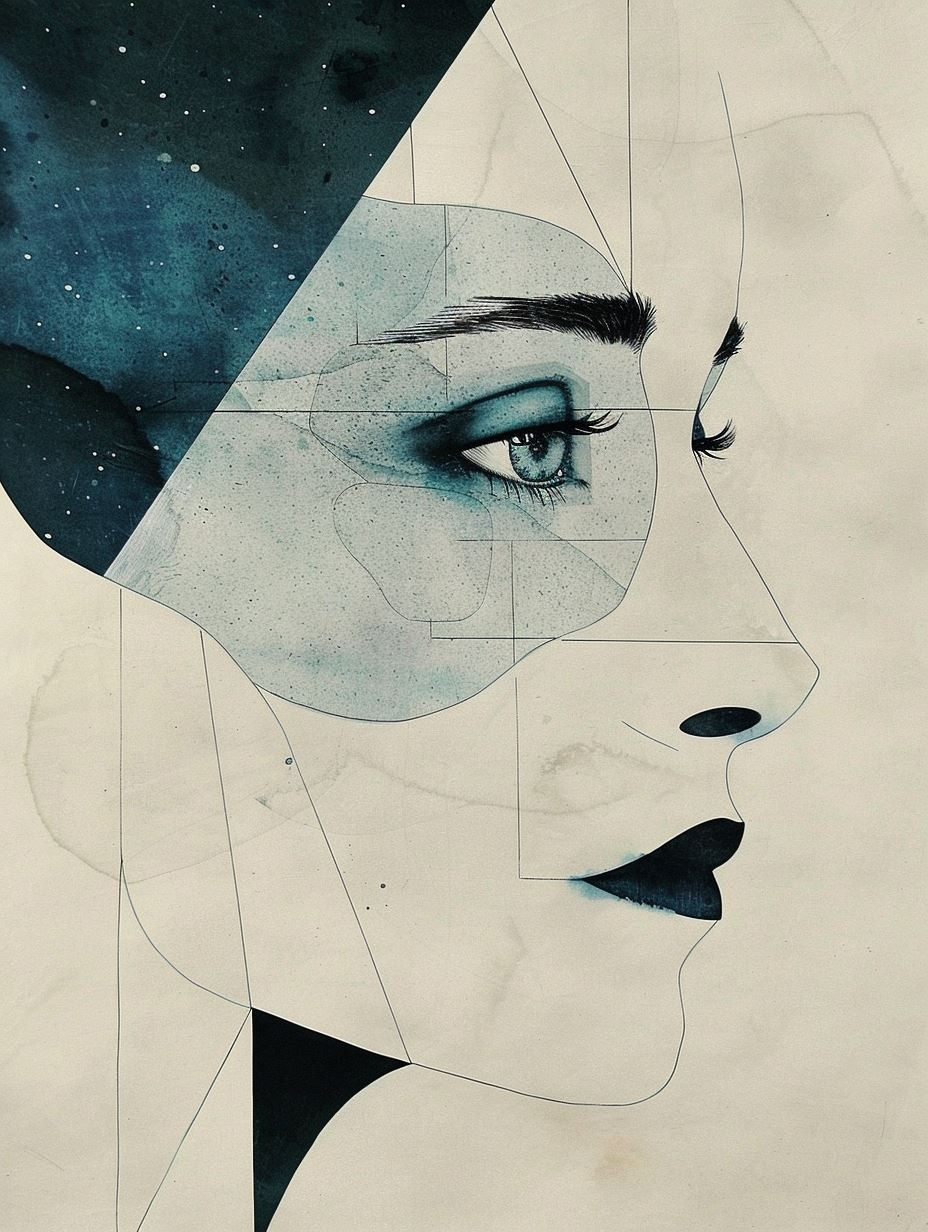 Geometric Visions of Feminine Grace - Image 1