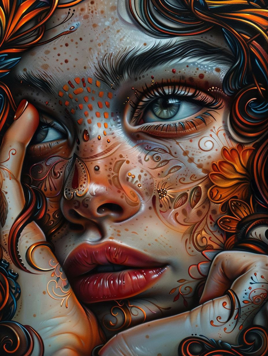 Ethereal Sculpted Floral Portraits - Image 1