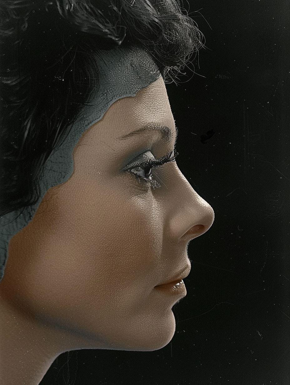 Ethereal Gaze in Monochrome - Image 2