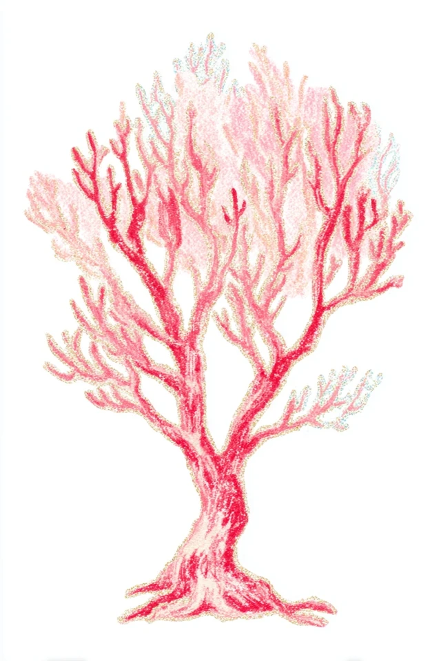 Crimson Watercolor Muse - Image 5