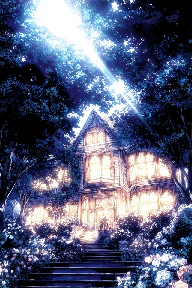 Midnight Blue Anime Aesthetic Collage - Image 6
