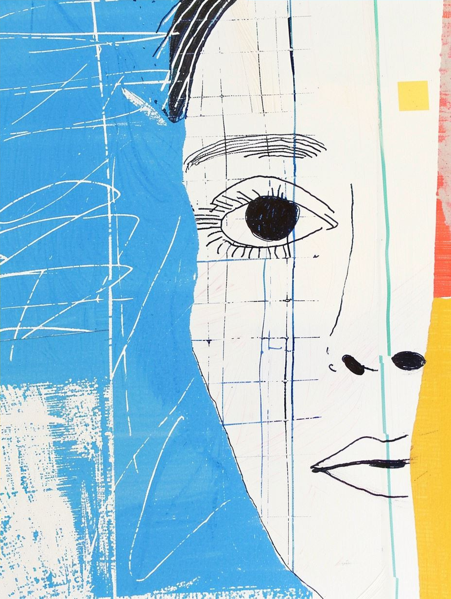 Fragmented Visions in Blue - Image 4